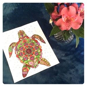 Not for sale sea turtle coloring art
